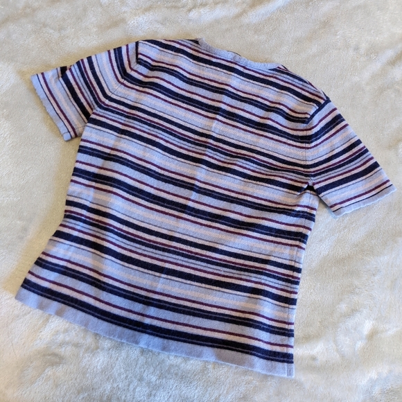 * DONATED * Vintage | 90s striped lambswool top - Picture 3 of 6